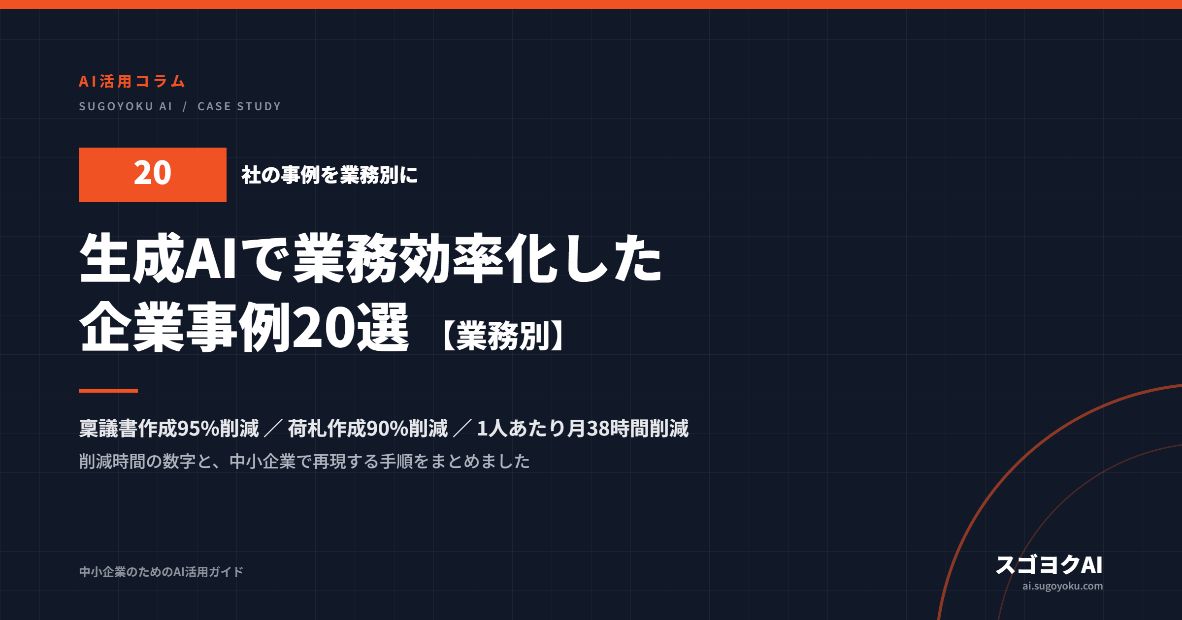 生成AIで業務効率化した企業事例20選【業務別】